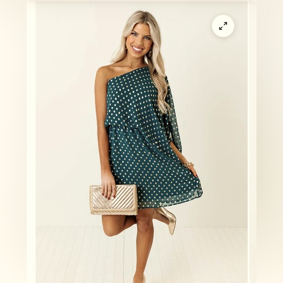 Nwt one shoulder dress - Picture 1 of 4